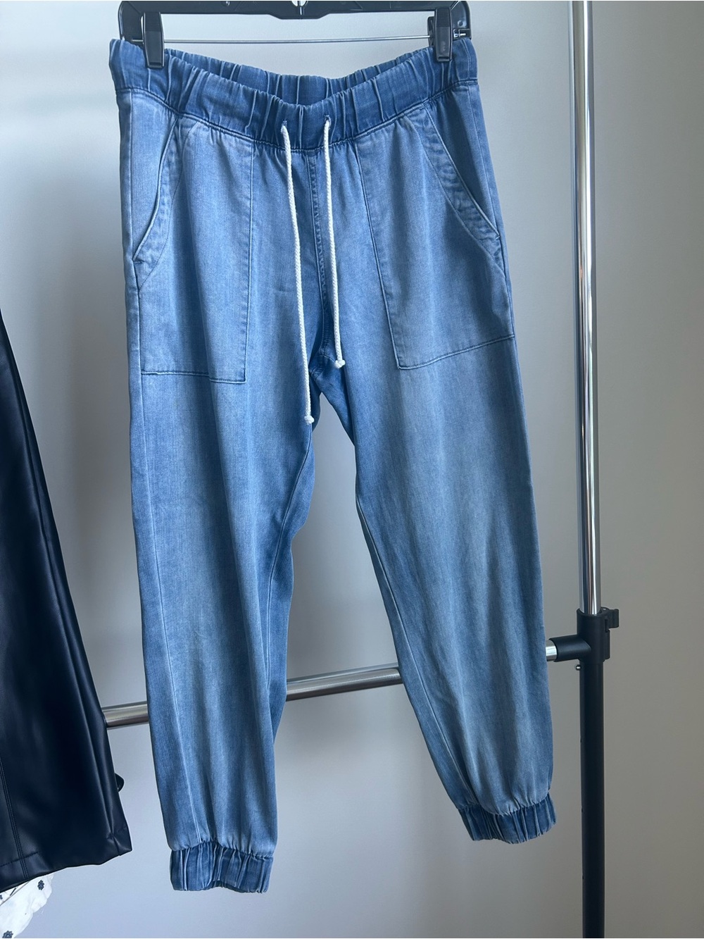 Bella Dahl Light Blue Drawstring Jogger Pants